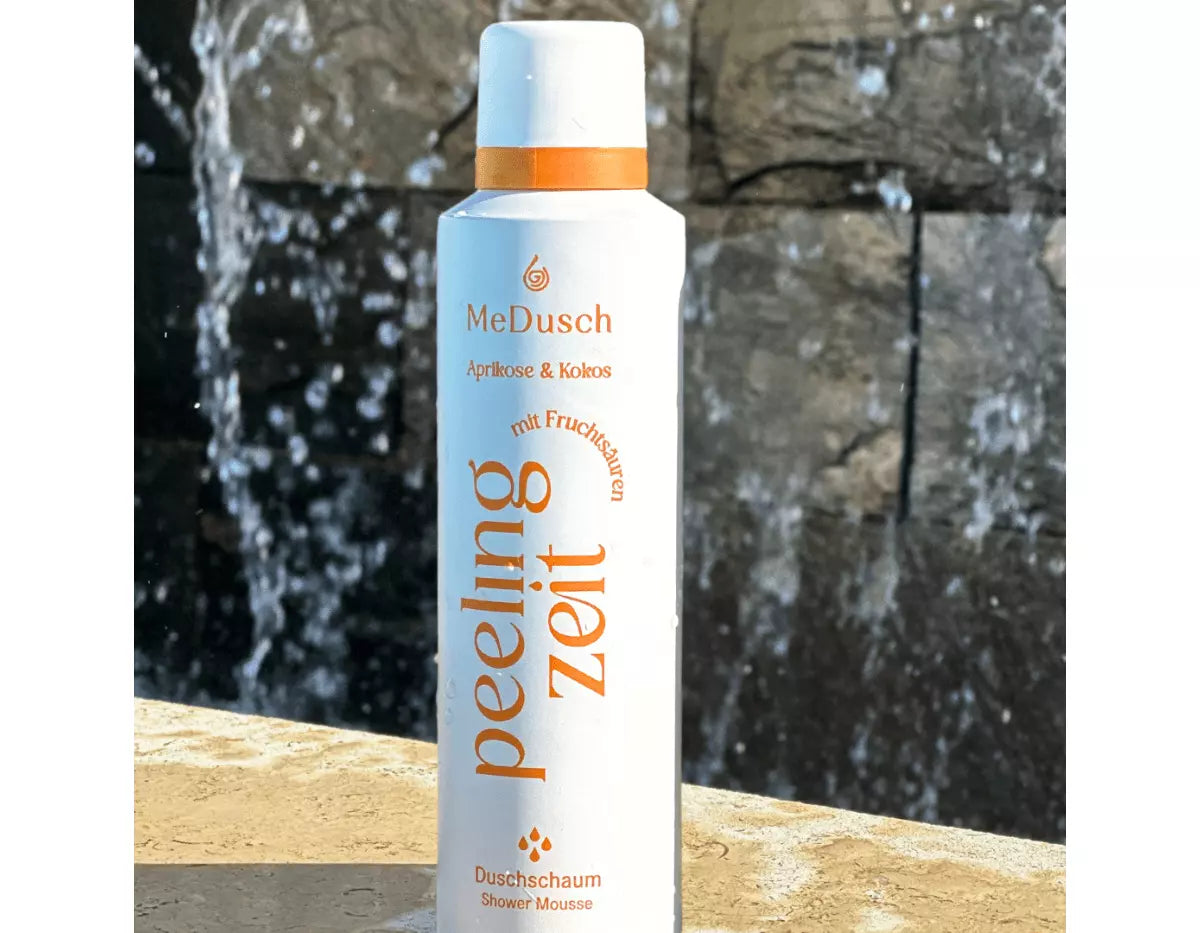 Peelingzeit mit Fruchtsäure Aprikose/Kokos 200ml – MeDusch Peelingzeit mit Fruchtsäure Aprikose/Kokos 200ml – MeDusch